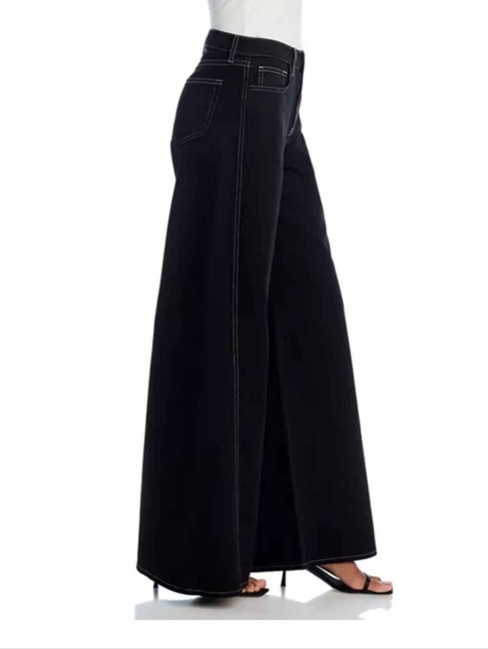 L'AGENCE Beau High Rise T Seam Wide Leg Jeans size 24